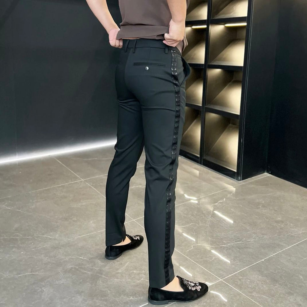 Men's Fashion Striped Knit Jeans Spring 2025