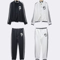 Women's sports suit with cartoon cat patch