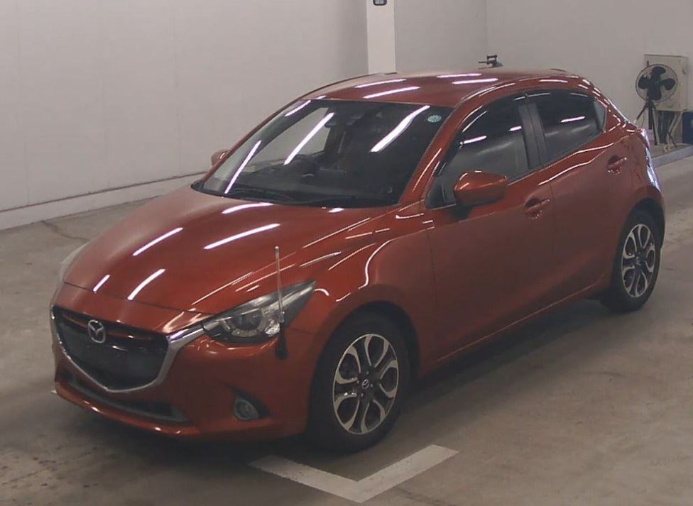 2015  Mazda  Demio 
DJ5FS
XD Touring 
AT
1,500cc 
Diesel
76,202km 
Red
Alloys
Bluetooth
Cruise Control
Push Start button
One Owner 
Smart Key 
Steering  Controls
HD  Nav