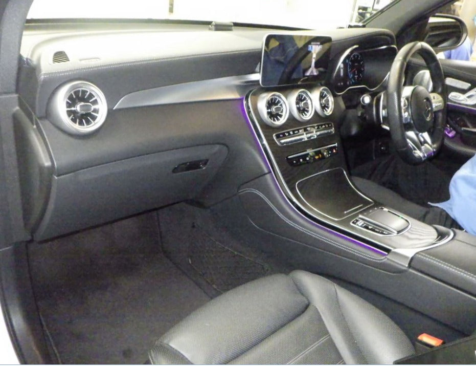 2019  Mercedes Benz  GLC43
W253
GLC43 4 Matic 
AT
3,000cc 
Petrol 
54,000km  
White 
Sunroof 
Leather seats 
5 seater 
Alloys 
HD Navi 
Back Camera 
One Owner  
Radar Safety 
Smart Key