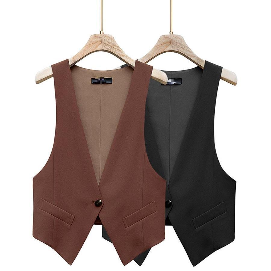 Stylish and Youthful Vest Suit for Women, Slimming and Belly-Covering, Plus Size Professional Attire for Bank and Hospitality