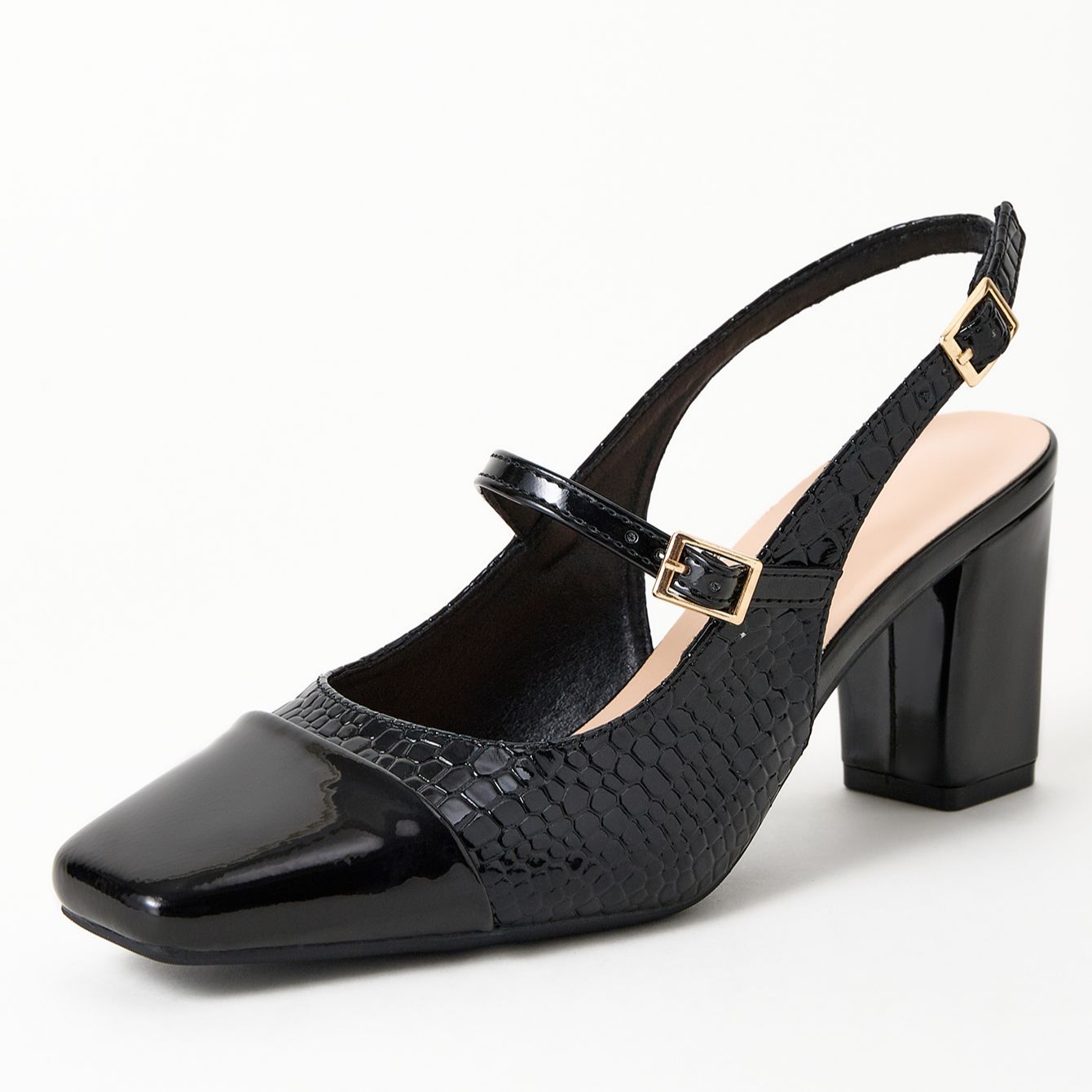 Try before you buy! Supports starting from 0 yuan. 2026 New Silver Chunky Heel Slingbacks