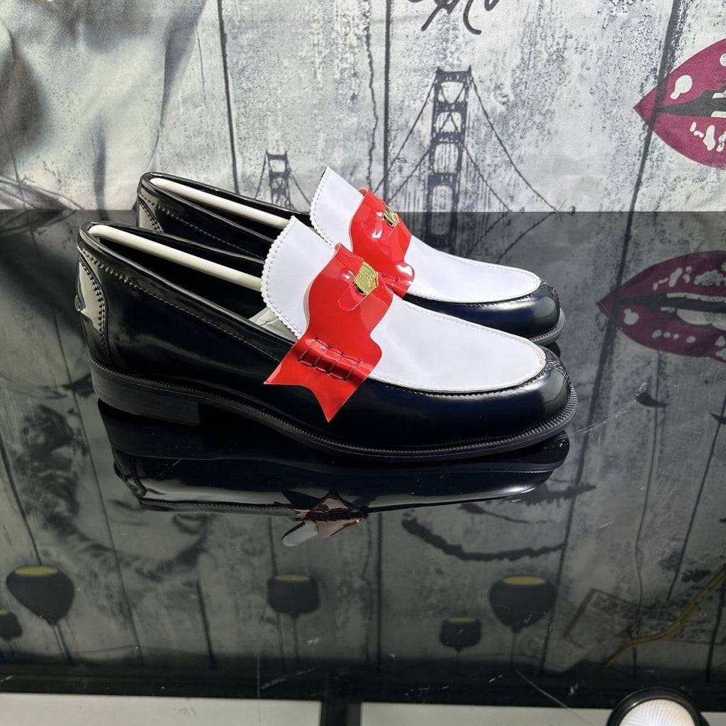 Men's three-piece leather shoes, business formal style