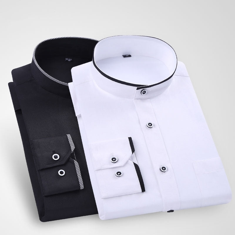 618 Golden Week Business Men's Stand Collar