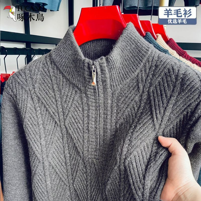 Free return shipping and dissatisfaction guaranteed return policy Flagship Store: Woodpecker Winter Wool Sweater