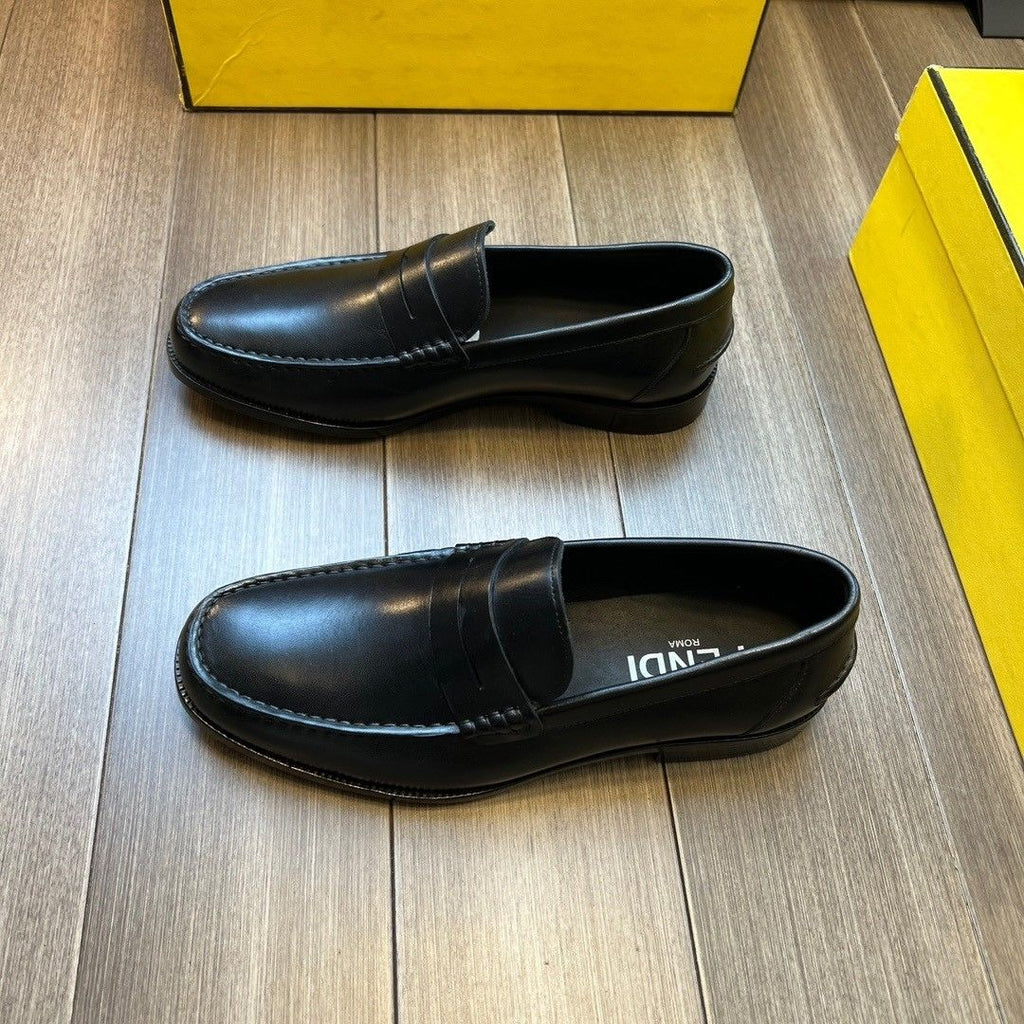 Genuine leather European style casual shoes, silver one foot