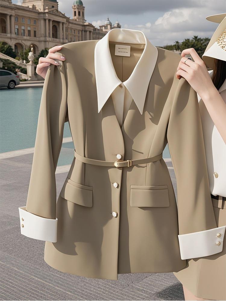 Spring and Autumn New Model Village Full Suit Jacket