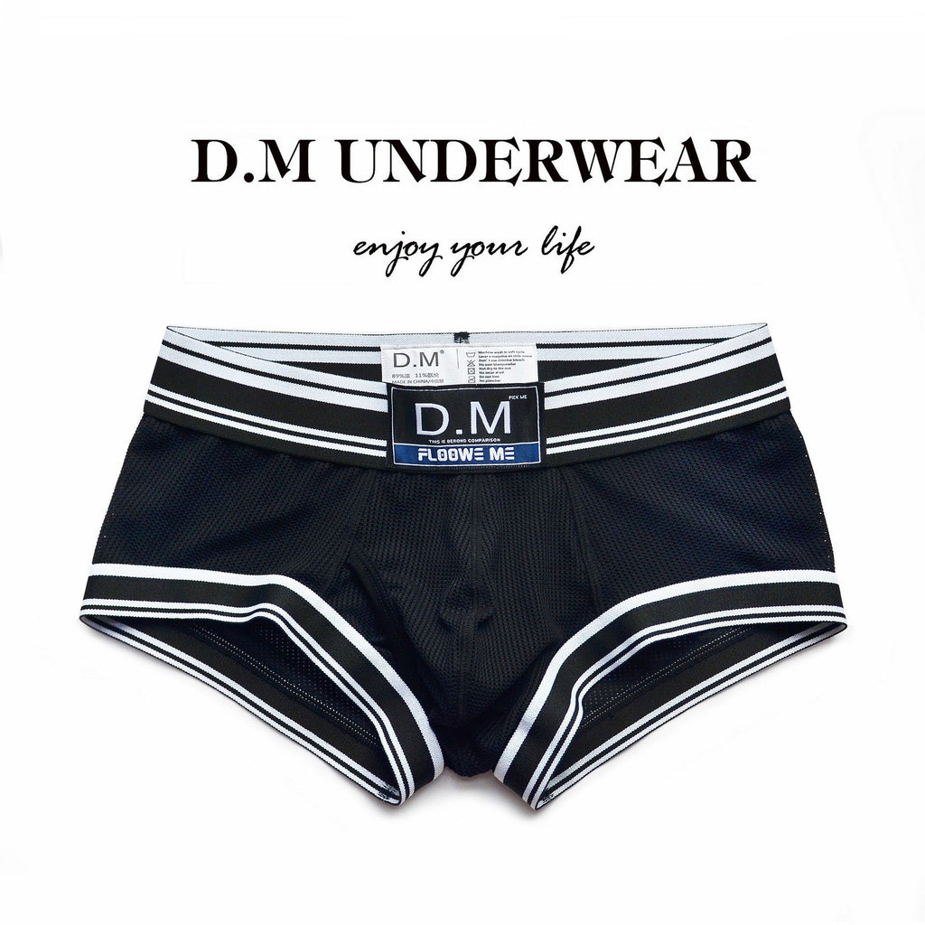 M men's low-waist sexy transparent underwear