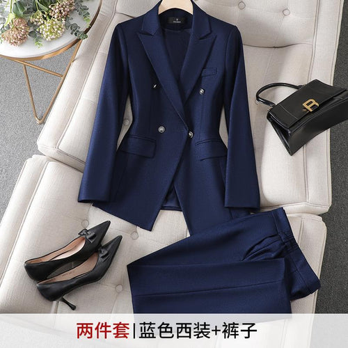 5 color Professional Women's Suit Jacket Set for Autumn