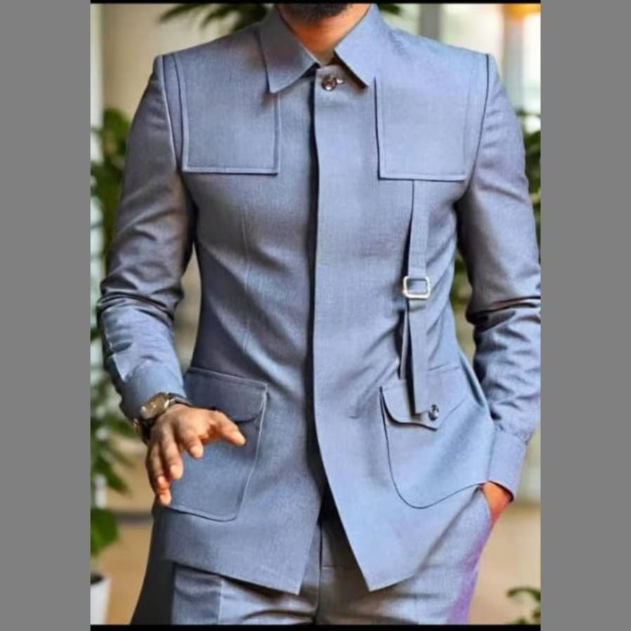 Two men's business suits for foreign trade