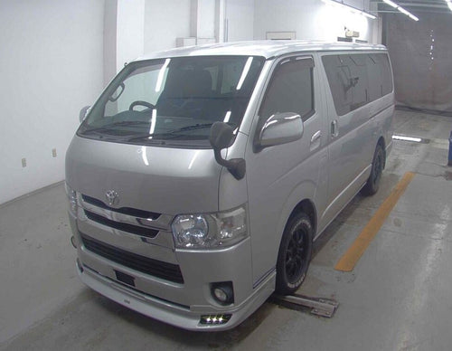 2014  Toyota Hiace-van
TRH200V
Long Super  GL
AT
2,000cc 
Petrol
89,000km  
Silver
2(5) seater 
Tint
CD Player
Alloys 
HD Navi 
Back Camera 
Fog lights 
Winker mirros