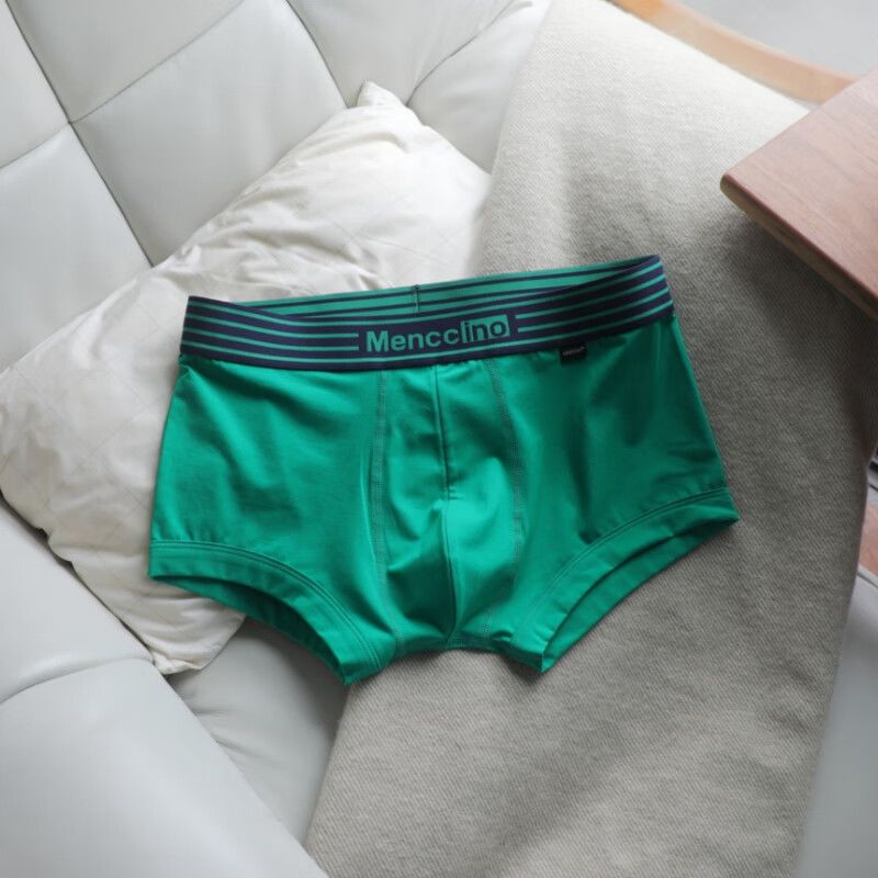 MENCCINO 3 pieces Solid Color Cotton Men's Boxer Briefs