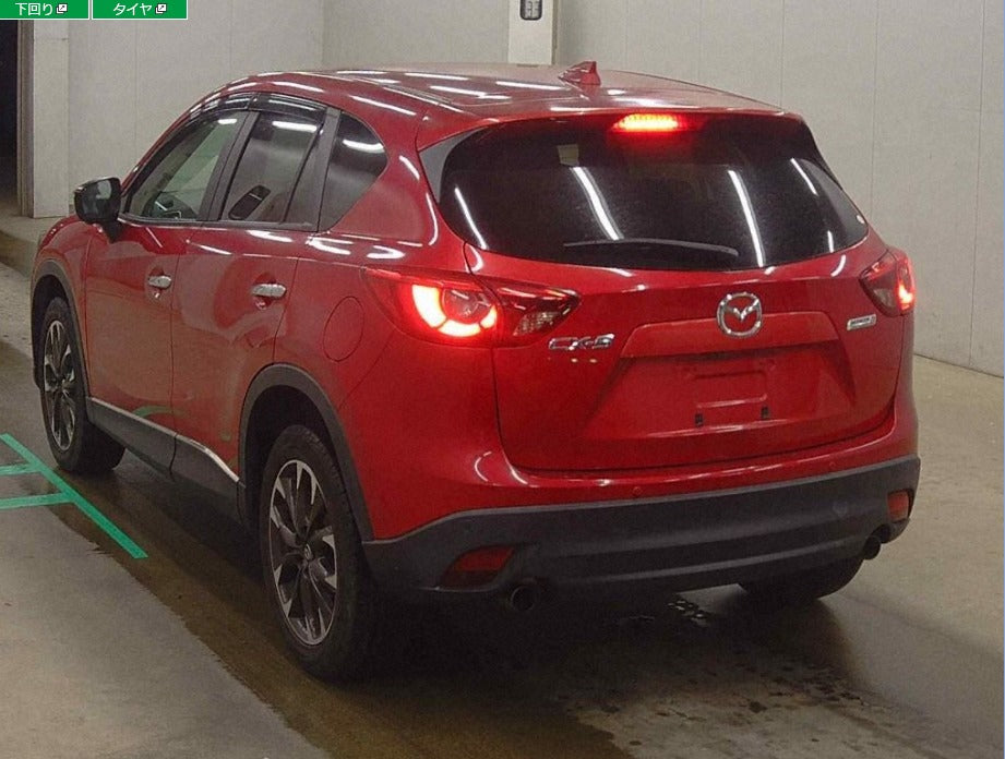 2015  Mazda CX-3 
KE2FW 
XD L Package 
AT
2,200cc 
Diesel 
RED
89,525km 
leather seats
Push Start
One Owner 
CD Player
Alloys
Back Camera 
Tint
Fog lights
Power seat
spare key