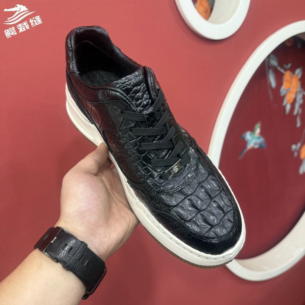 shipping included | Dissatisfied Authentic Crocodile Skin Spine Design