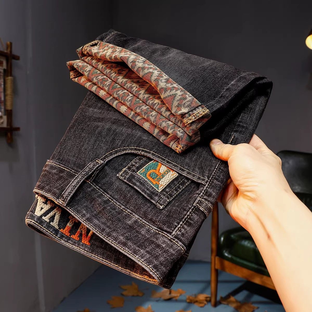 Freight for goods package  Men's Summer Thin Blue Denim Shorts Repair