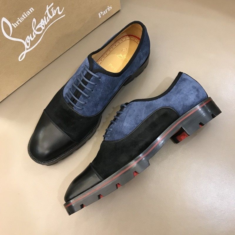 Men's three-piece leather shoes, business formal style