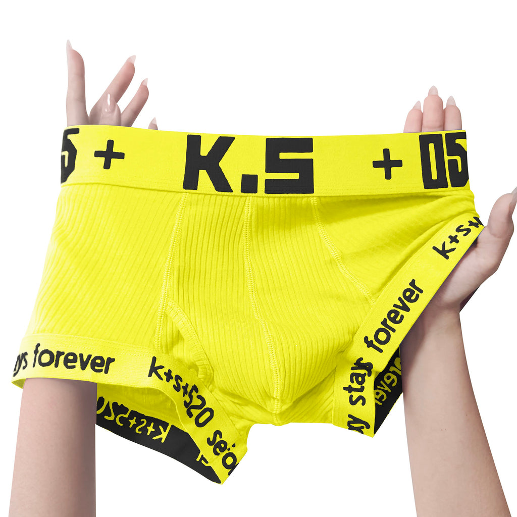 [1905 people have saved this] Men's Cotton Boxer Briefs, Extra Long, Suitable for Running and Sports