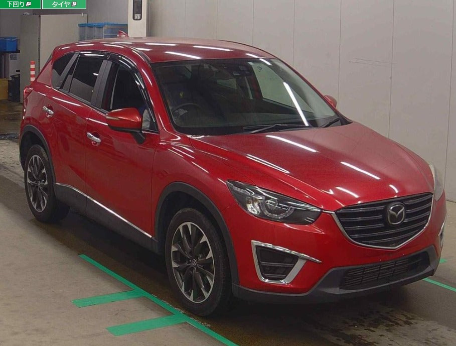 2015  Mazda CX-3 
KE2FW 
XD L Package 
AT
2,200cc 
Diesel 
RED
89,525km 
leather seats
Push Start
One Owner 
CD Player
Alloys
Back Camera 
Tint
Fog lights
Power seat
spare key