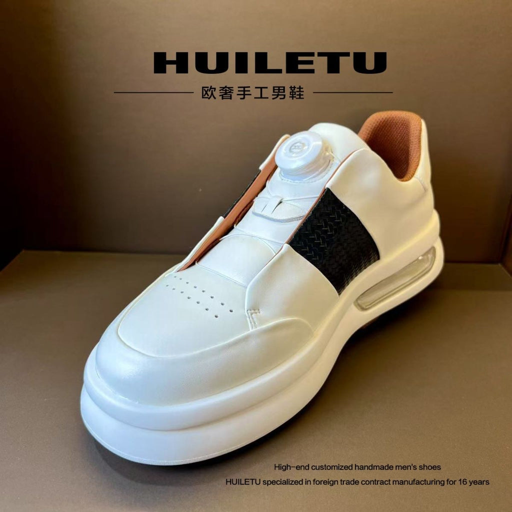 Italian Luxury: Summer Genuine Leather Platform Shoes