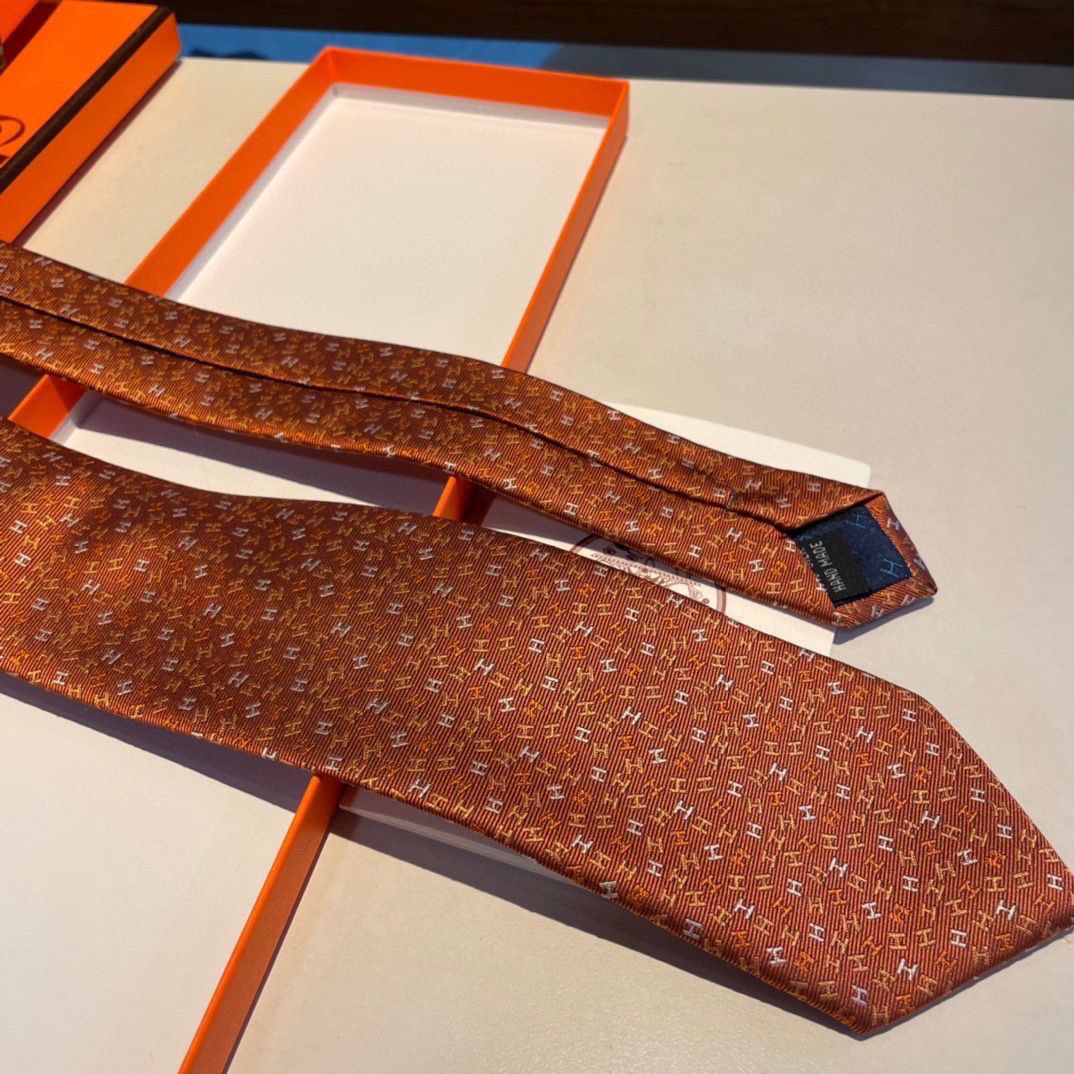 Original export single straight silk H tie high