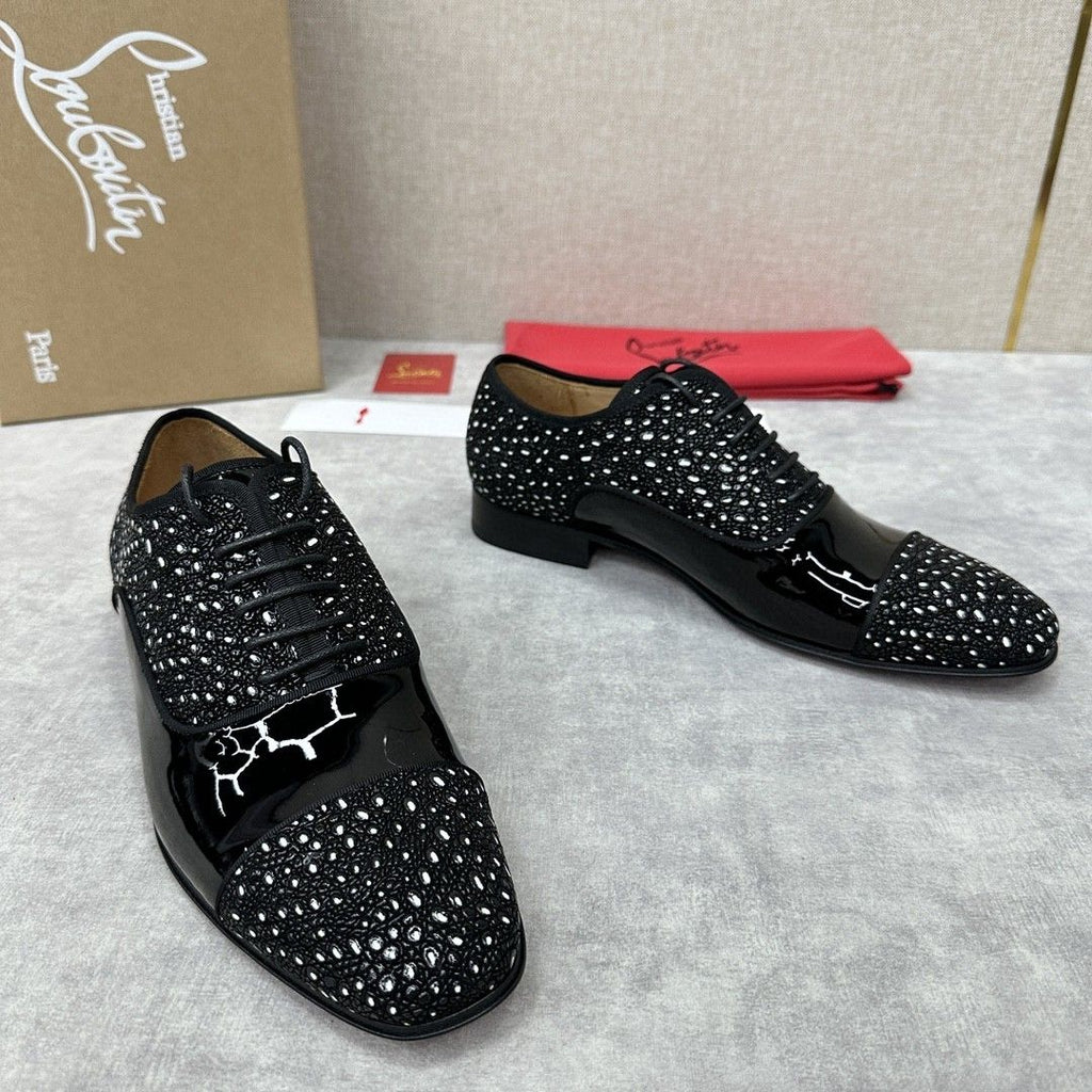 Men's three-piece leather shoes, business formal style