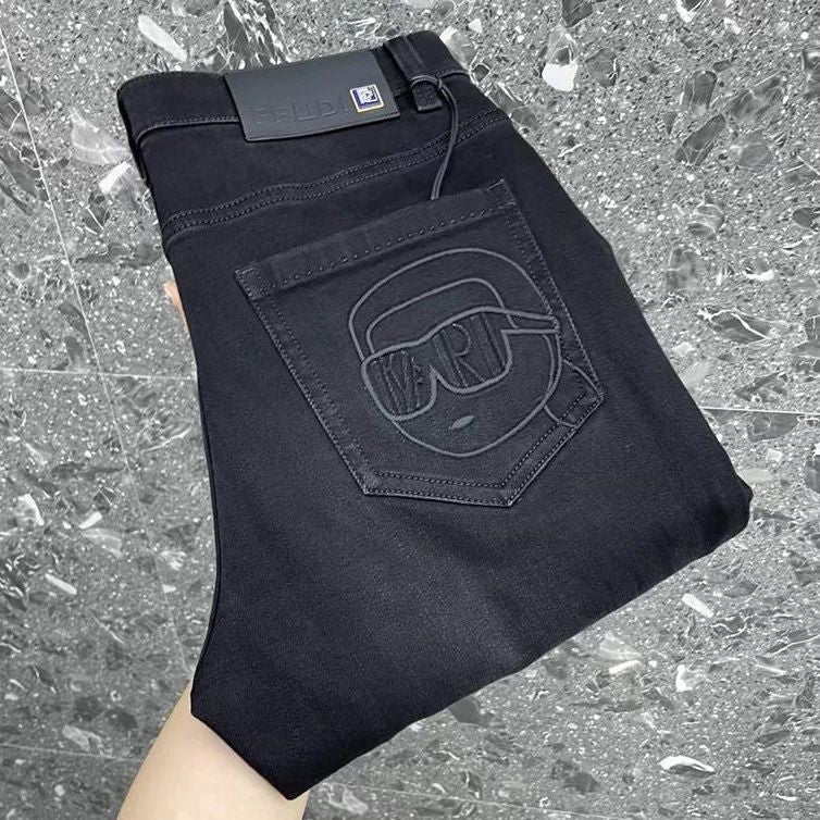 Spring and Summer New High-End jeans Eagle Head