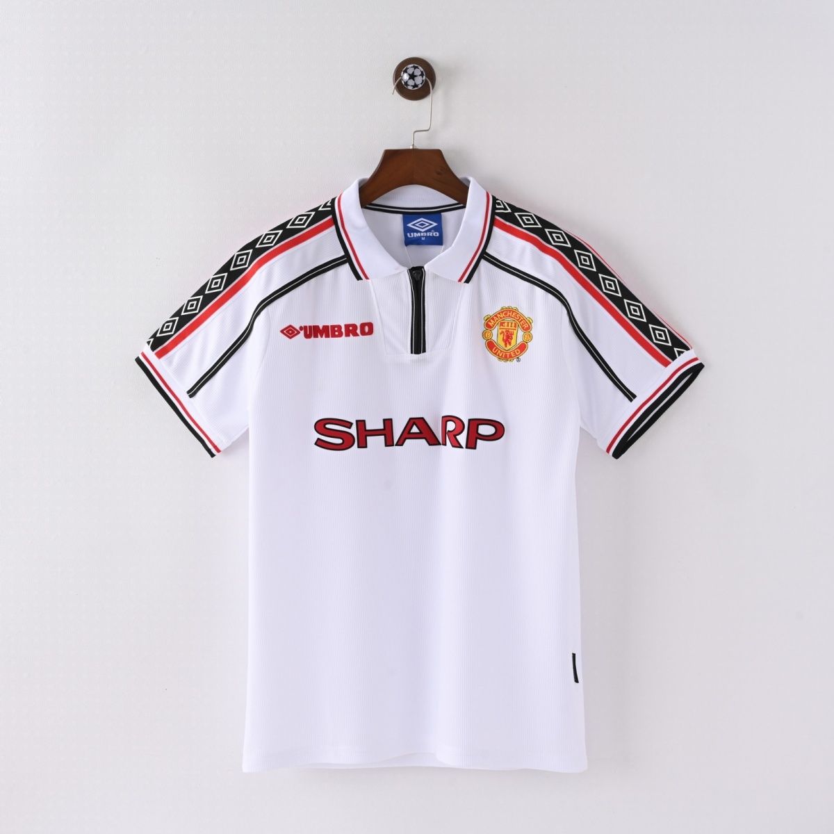 9 Red Devils Retro Football Beckham Away Jersey