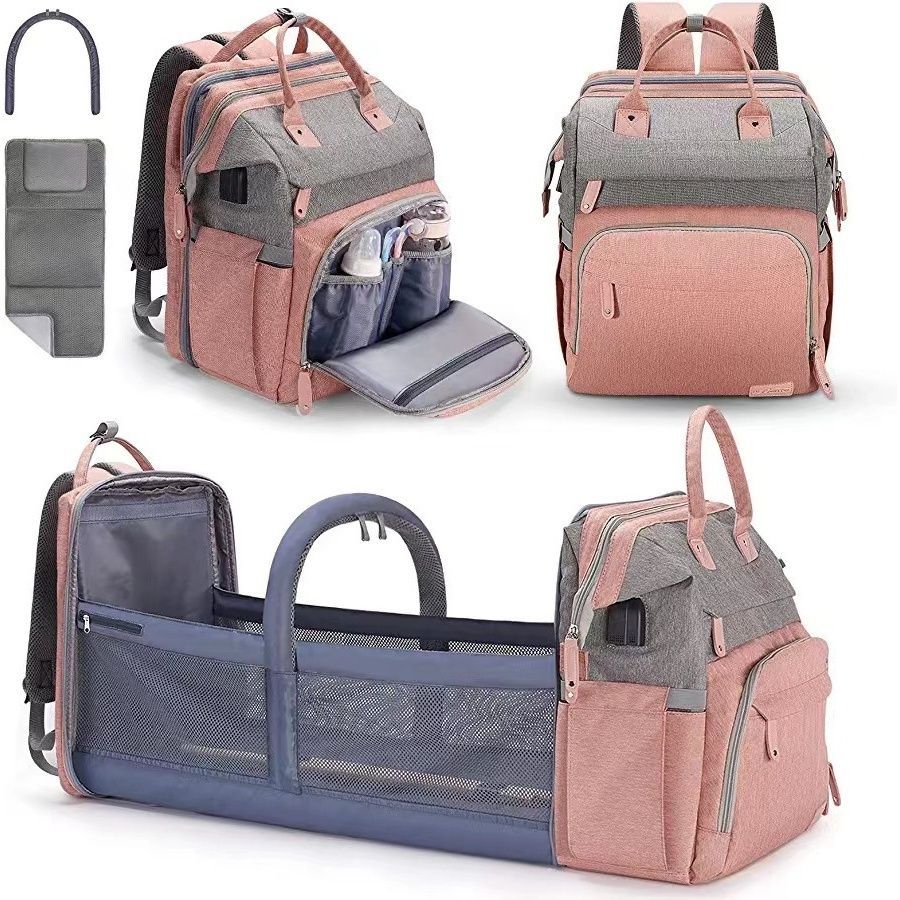 New Foldable Cross-Border Top Mommy Bag Model