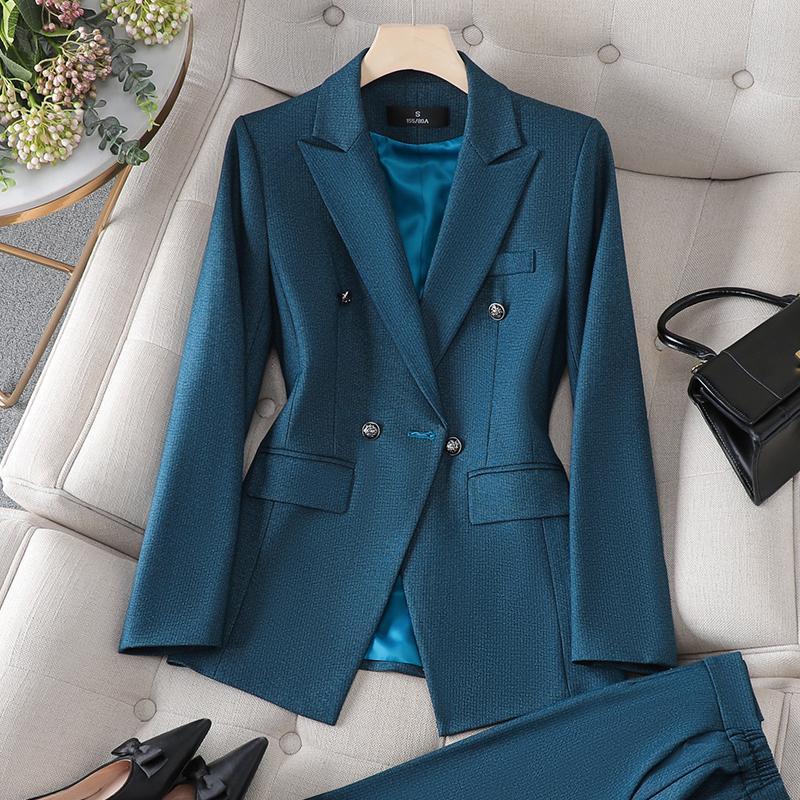 5 color Professional Women's Suit Jacket Set for Autumn