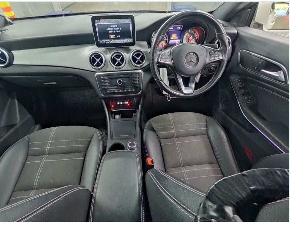 2015  Mercedes Benz  CLA180 
W117 
CLA180 Radar Safety Package
AT
1,600cc 
Petrol 
51,660km
White
Leather seats 
Tint 
Alloys 
HD  Navi 
One Owner 
Back Camera