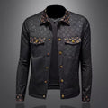 Spring and Autumn 2024 New European High-Quality Printed Lapel Jacket Fashionable Slim and Stylish
