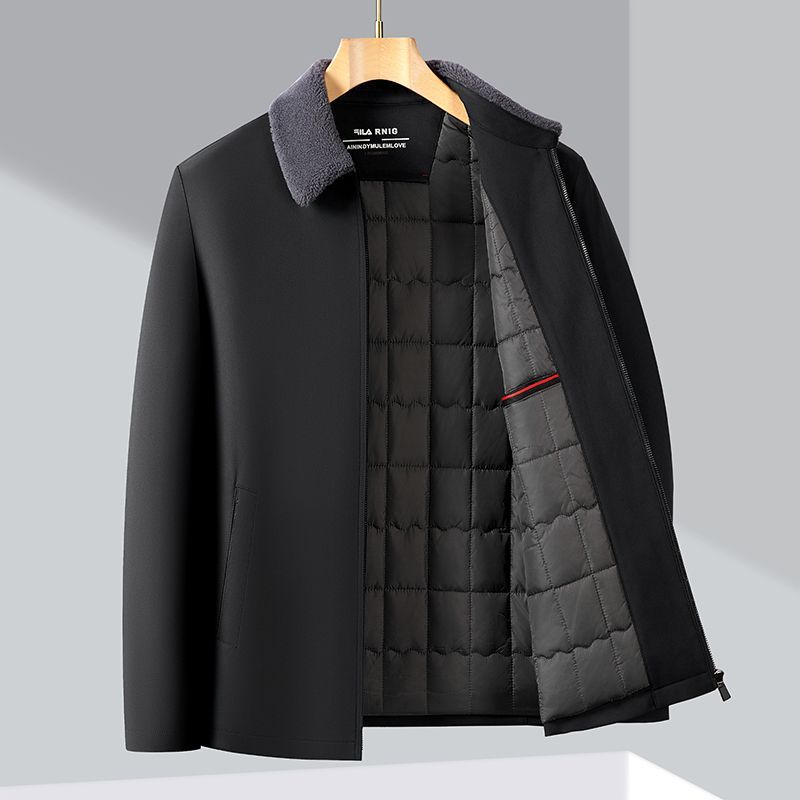 Business and administrative down jacket, new for winter season.