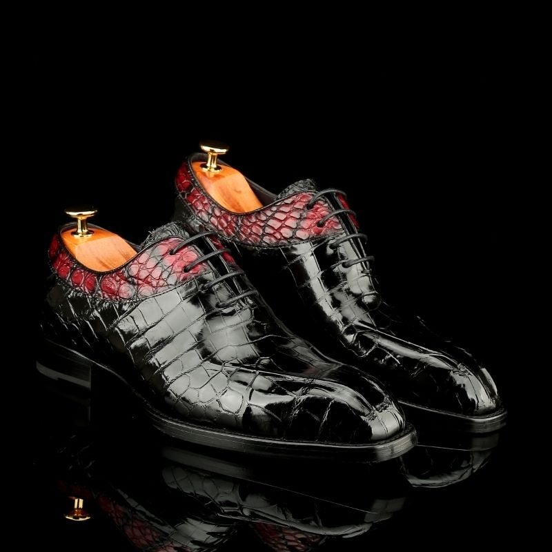High-end Imported Alligator Leather Handmade Goodyear Welt Business Casual Men's Dress Shoes