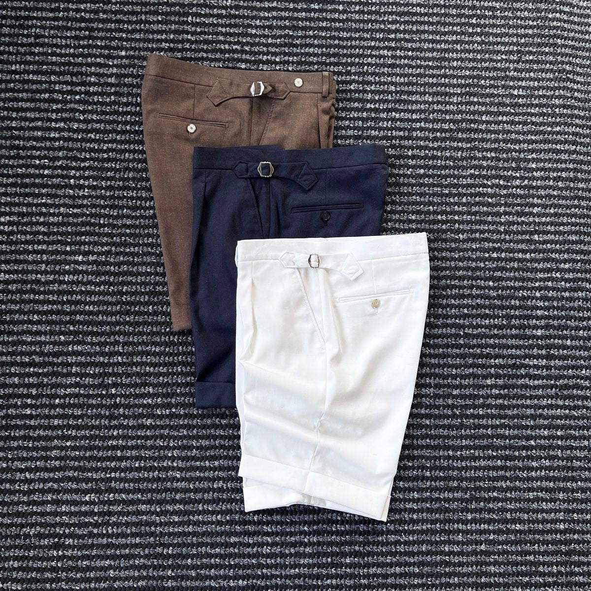 Ride first, Supports getting  Neapolitan Italian Linen Wrinkle-Free Shorts