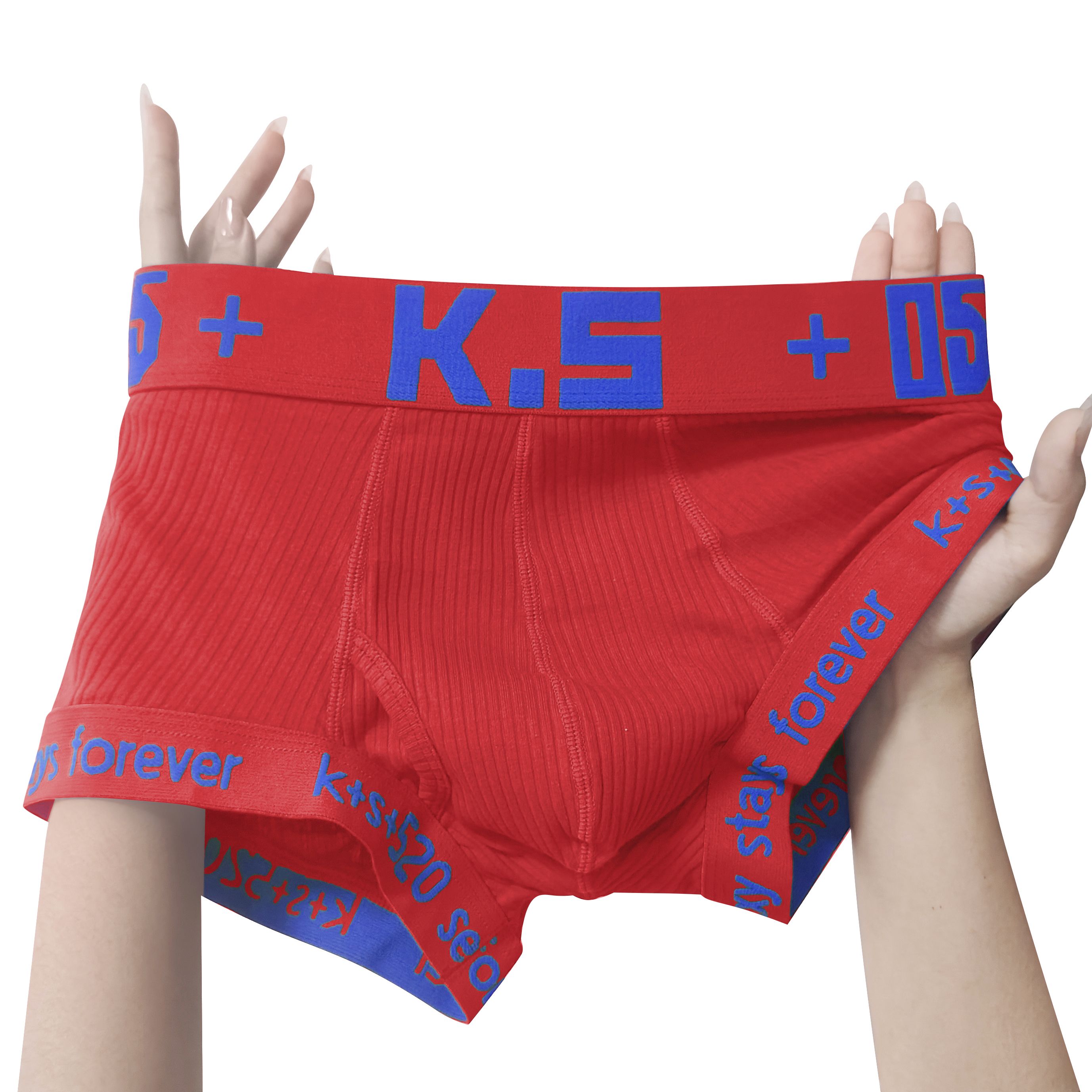 [1905 people have saved this] Men's Cotton Boxer Briefs, Extra Long, Suitable for Running and Sports