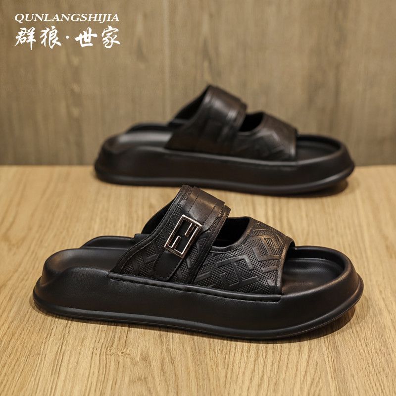 Thick-soled height-increasing casual sandals
