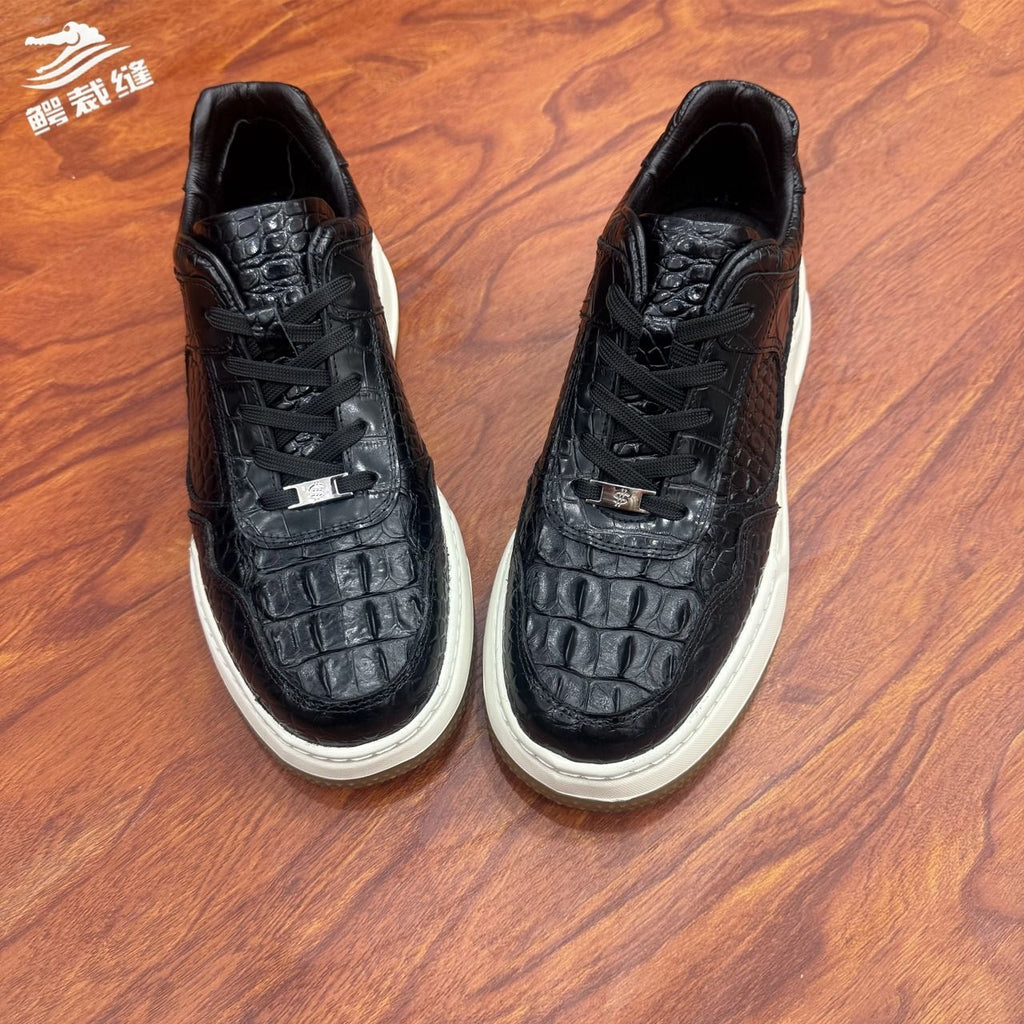 shipping included | Dissatisfied Authentic Crocodile Skin Spine Design