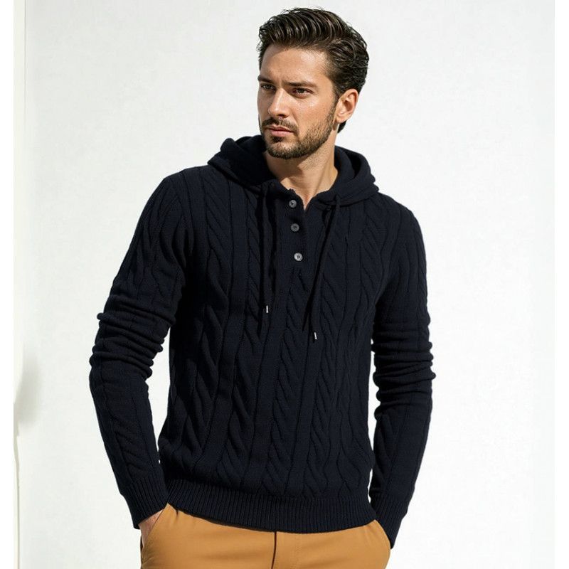2025 Autumn/Winter European and American Solid Color Twist Pullover