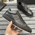 2024 New Genuine Leather Luxury Youth Autumn Casual Trendy Fashion Versatile White Sneakers