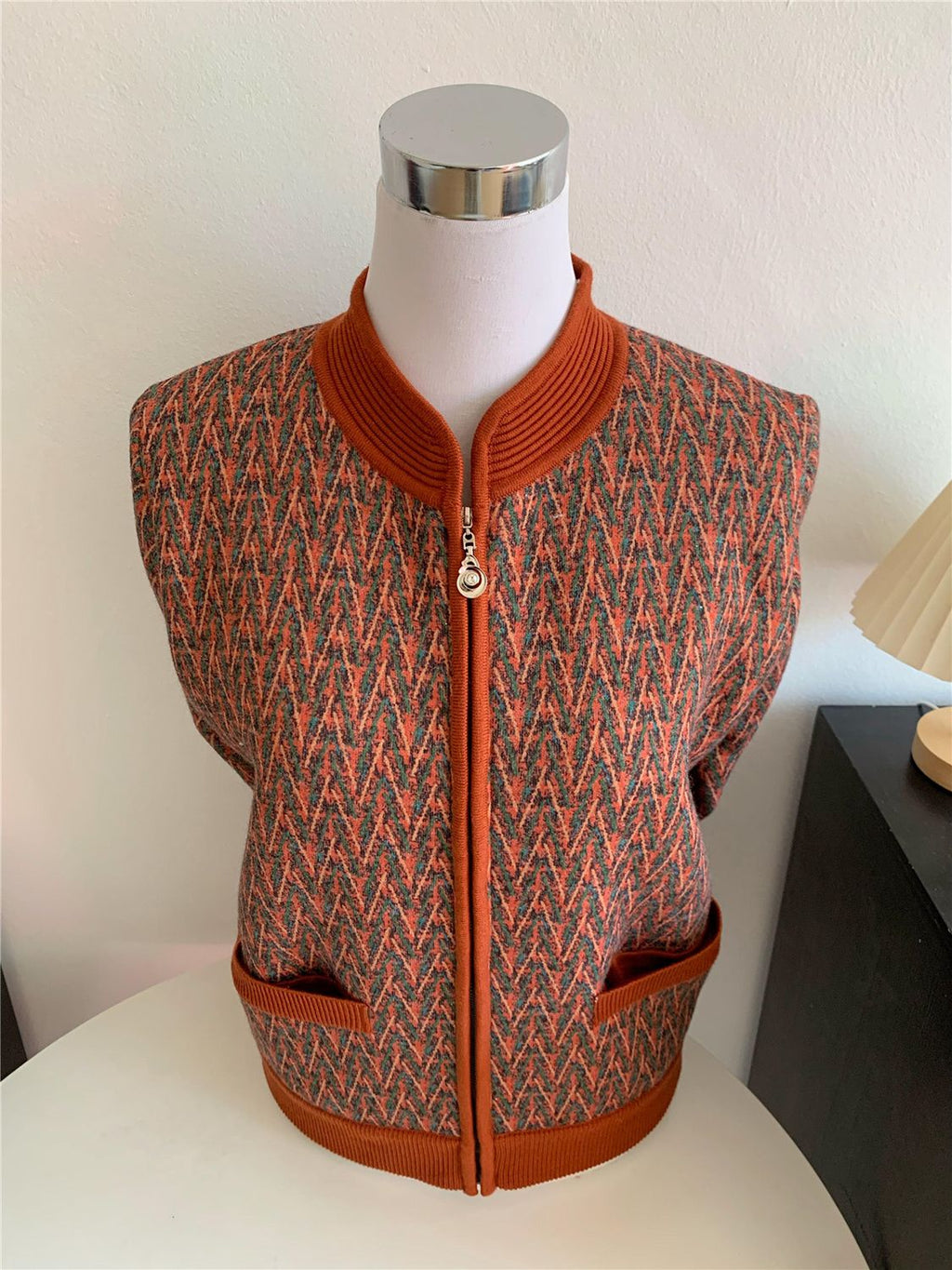 Elderly Women's Autumn and Winter Cardigan Jacket