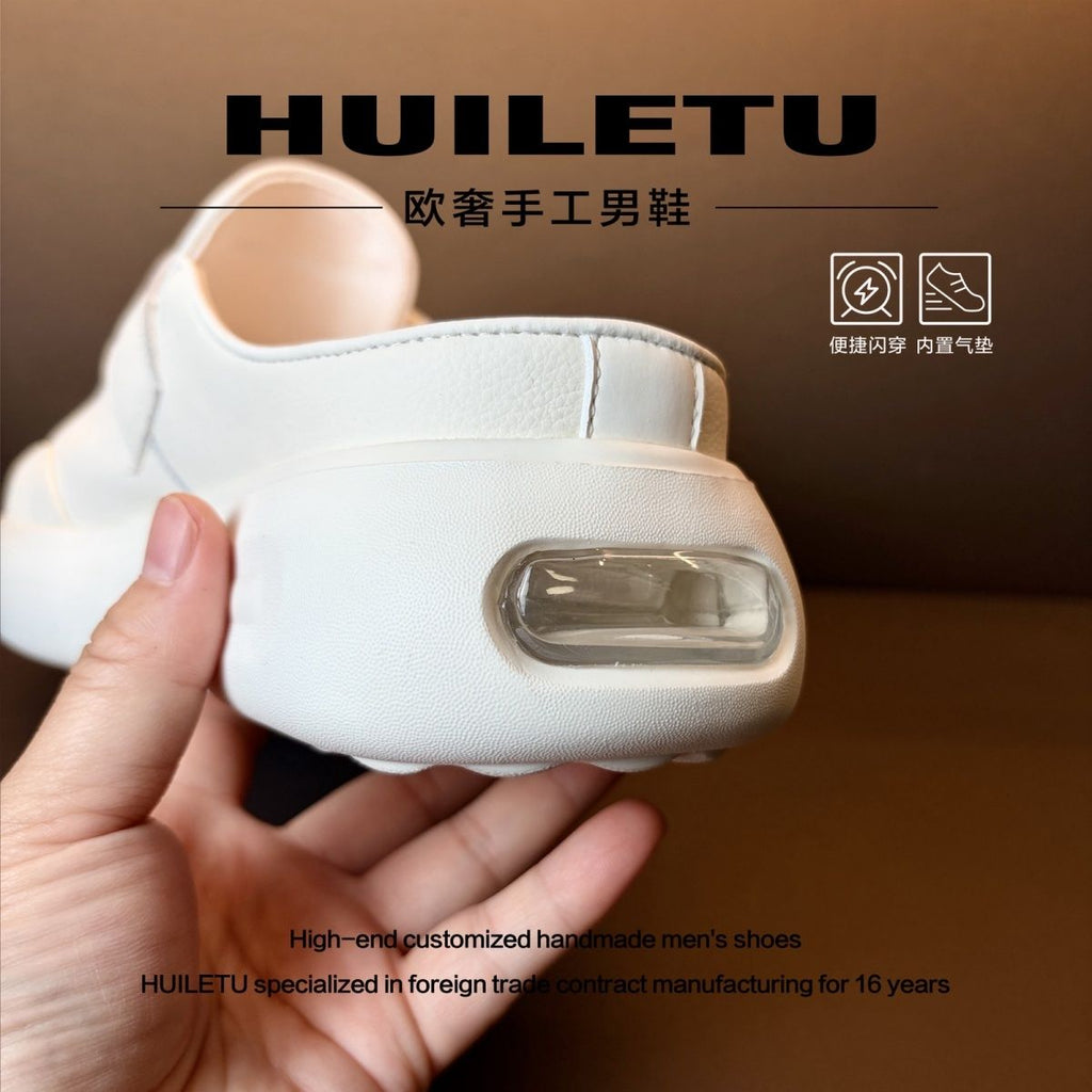 Italian Luxury: Summer Genuine Leather Platform Shoes