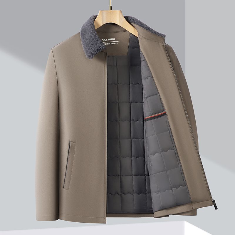 Business and administrative down jacket, new for winter season.