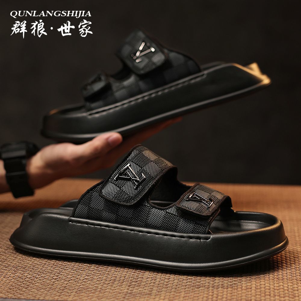 Thick-soled height-increasing casual sandals