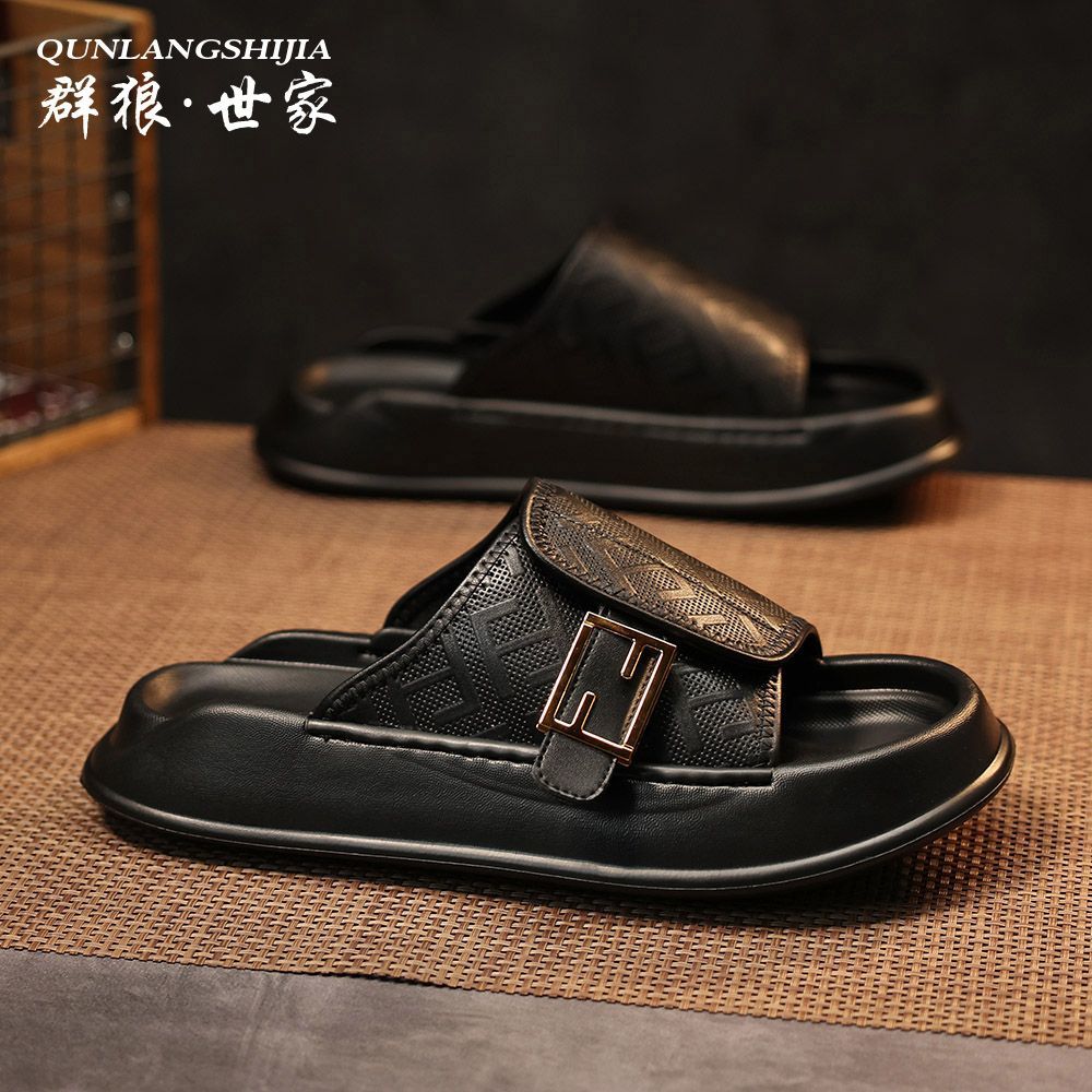 Thick-soled height-increasing casual sandals
