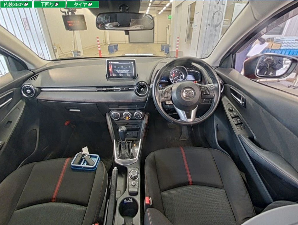 2015  Mazda  Demio 
DJ5FS
XD Touring 
AT
1,500cc 
Diesel
76,202km 
Red
Alloys
Bluetooth
Cruise Control
Push Start button
One Owner 
Smart Key 
Steering  Controls
HD  Nav