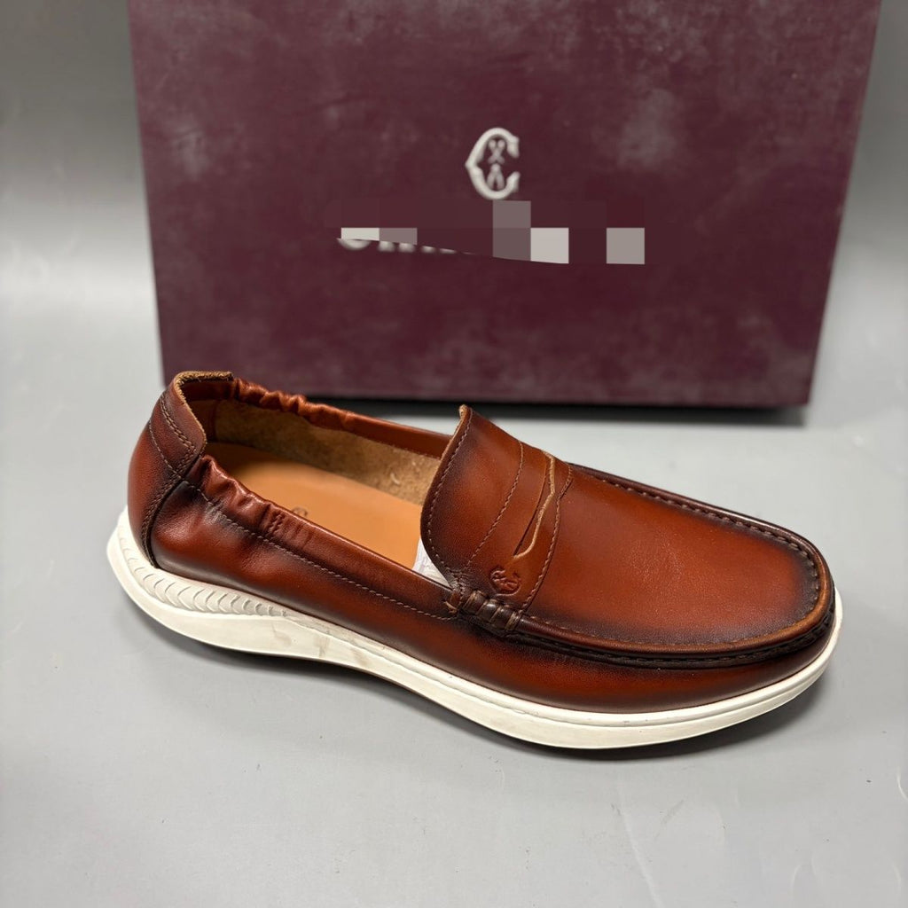 Summer new fashion loafers leather shoes