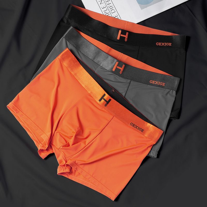Men 3 pieces smooth breathlen underwear