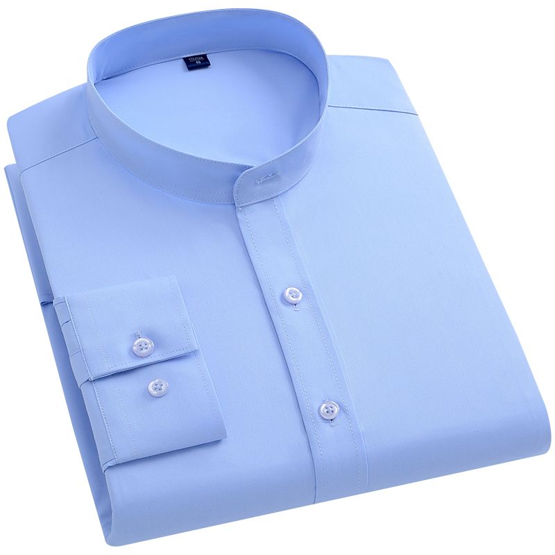 Golden Week Business Men's Stand Collar shirt