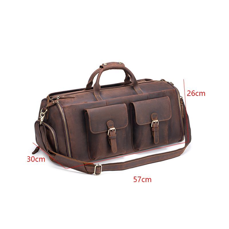 618 Crazy Horse Leather Dry-Wet Separation Fitness