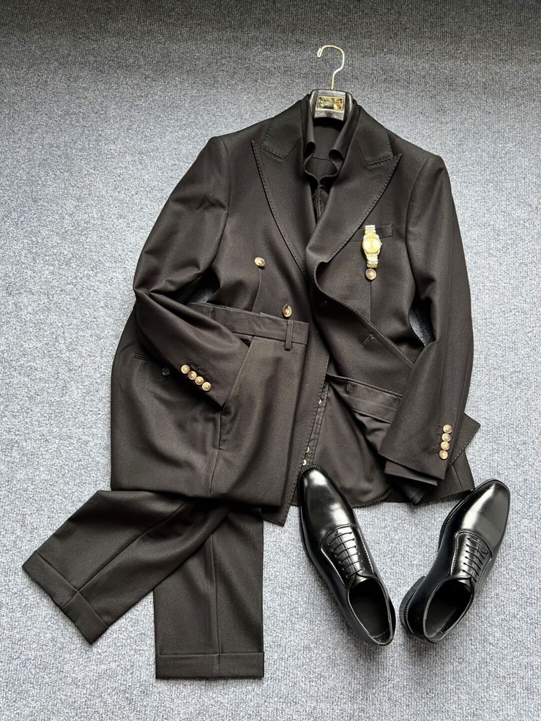 2025 Vintage Double-Breasted Blazer Fabric